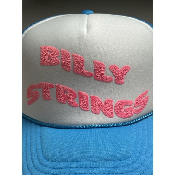 Billy Strings Blue White Trucker Hat | Hot Pink Raised Logo | Otto SF-133 | NWOT main image 4